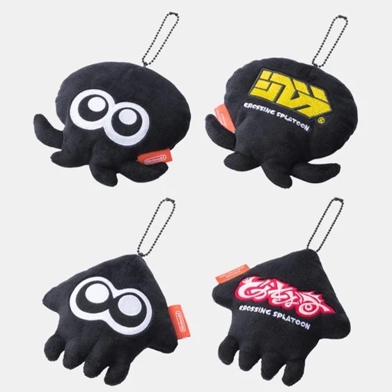 Black Splatoon Squid Lnkling Plush Toy Dolls Kids Gift Four Keychain Pendant 1 - Splatoon Plush