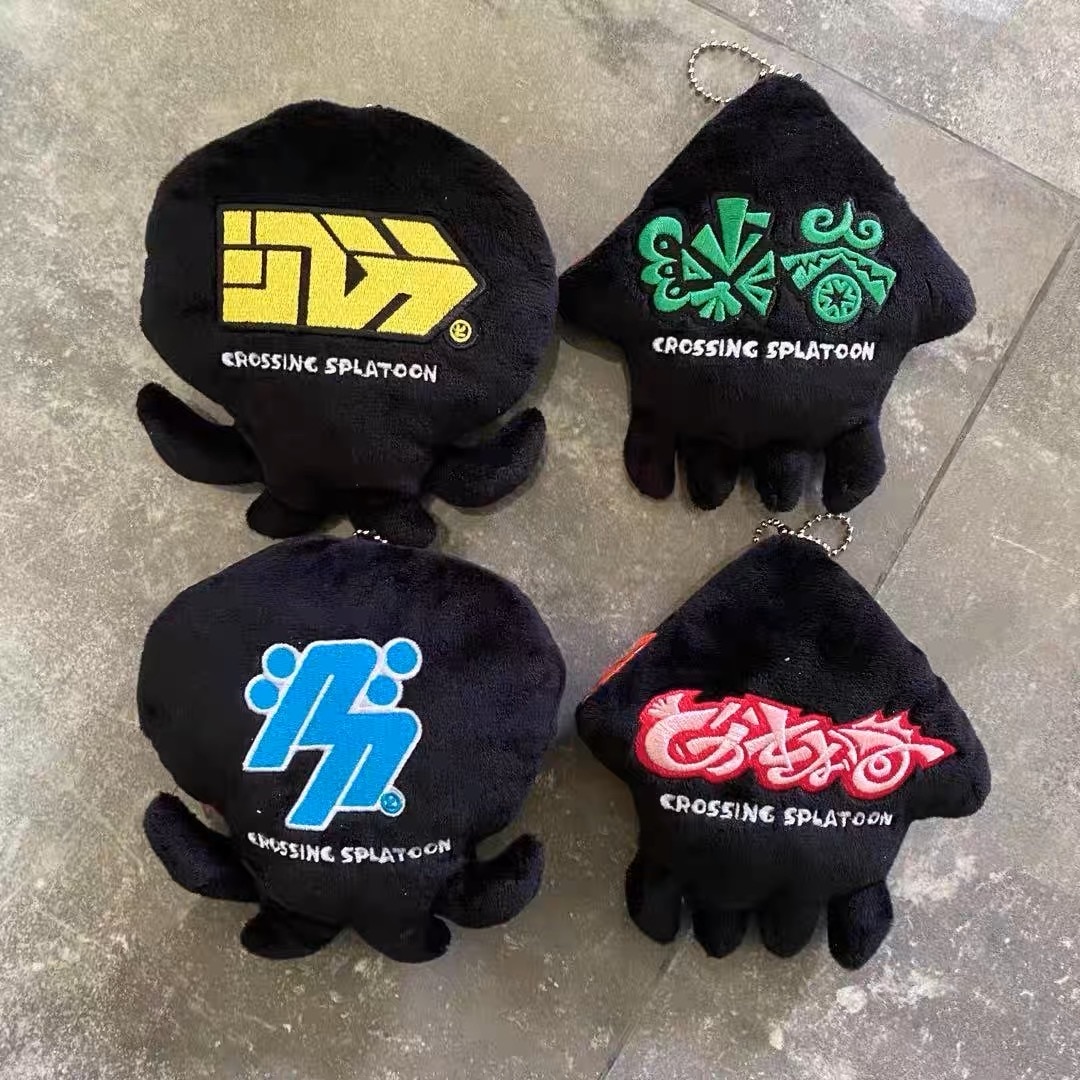Black Splatoon Squid Lnkling Plush Toy Dolls Kids Gift Four Keychain Pendant 2 - Splatoon Plush