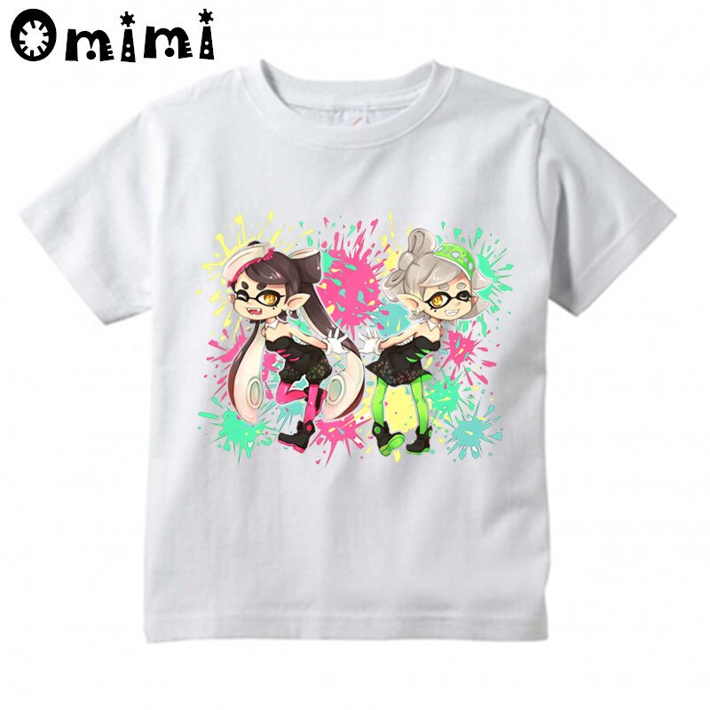 Kids Splatoon Inkling Design T Shirt Boys Girls Great Kawaii Short Sleeve Tops Children s Funny 2 - Splatoon Plush