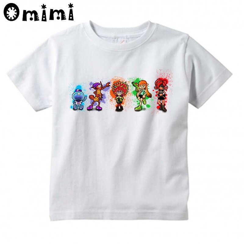 Kids Splatoon Inkling Design T Shirt Boys Girls Great Kawaii Short Sleeve Tops Children s Funny 4 - Splatoon Plush