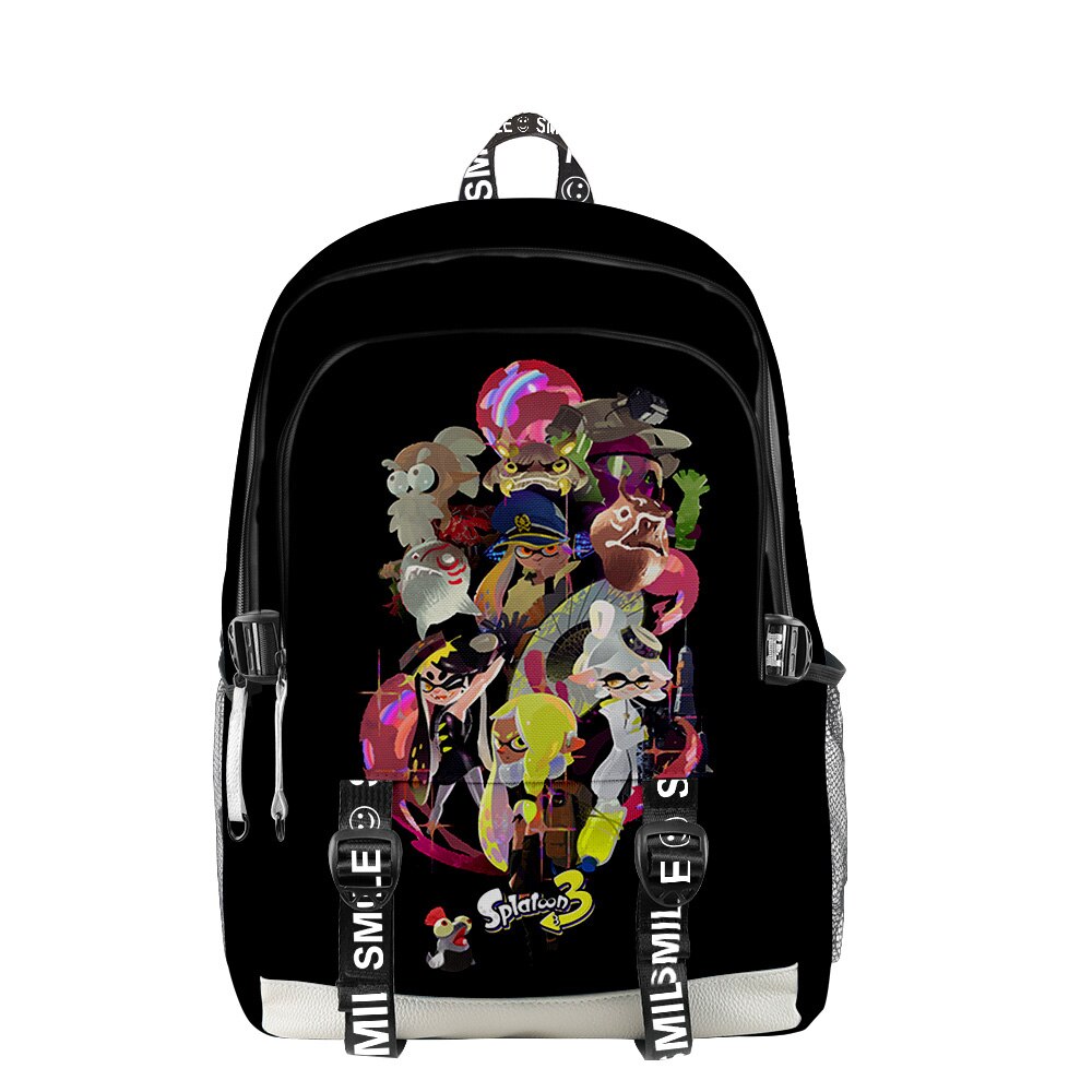 Splatoon 3 Backpack Adults Kids School Bag 2022 Hot Game Daypack Unisex Bags 1 - Splatoon Plush