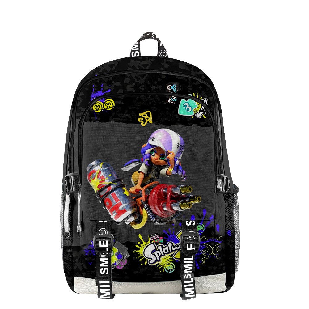 Splatoon 3 Backpack Adults Kids School Bag 2022 Hot Game Daypack Unisex Bags 3 - Splatoon Plush