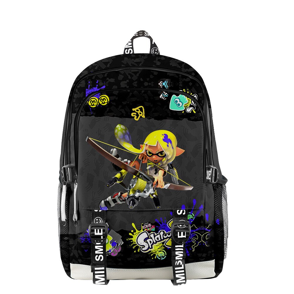 Splatoon 3 Backpack Adults Kids School Bag 2022 Hot Game Daypack Unisex Bags 4 - Splatoon Plush