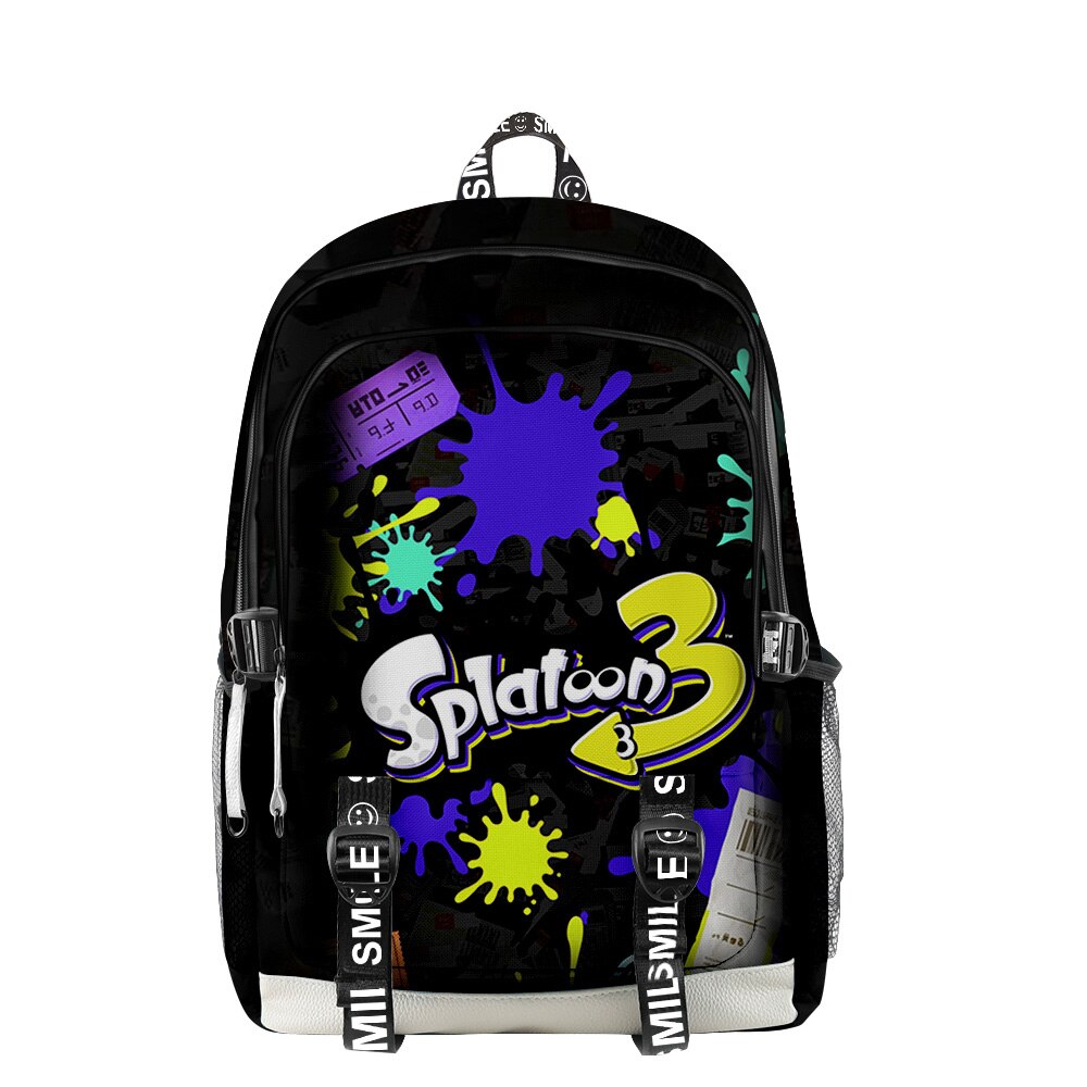 Splatoon 3 Backpack Adults Kids School Bag 2022 Hot Game Daypack Unisex Bags 5 - Splatoon Plush