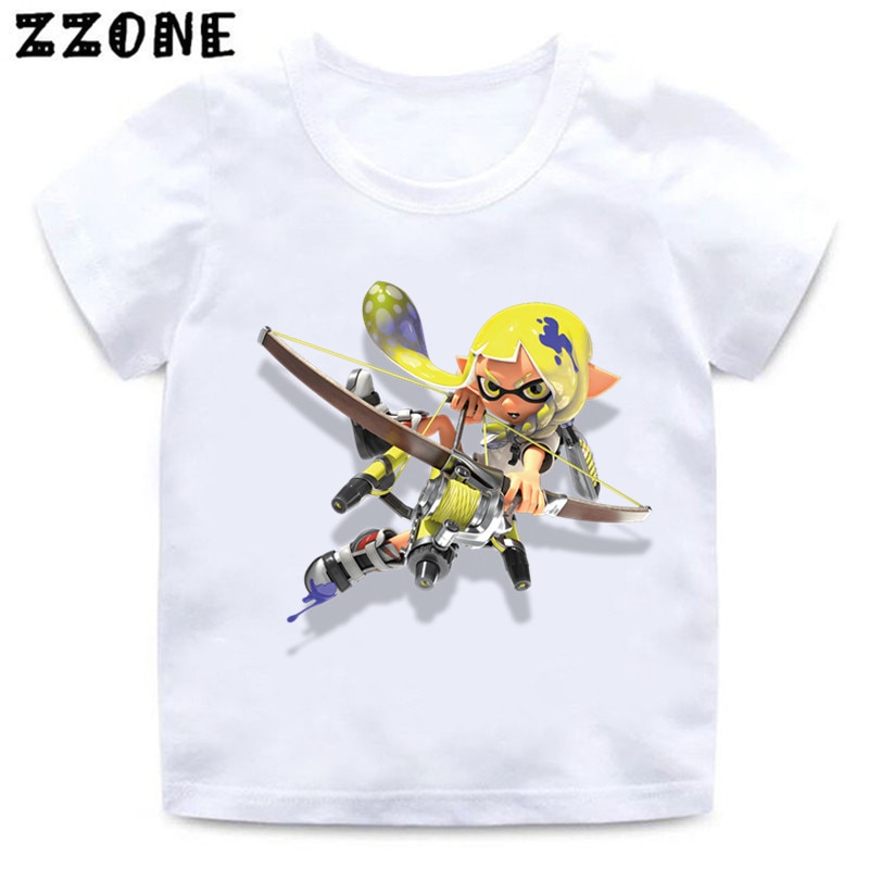 Splatoon 3 Funny Game Cartoon Kids T Shirts Octolings Splatlands Girls Clothes Baby Boys T shirt 1 - Splatoon Plush