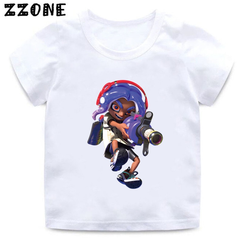 Splatoon 3 Funny Game Cartoon Kids T Shirts Octolings Splatlands Girls Clothes Baby Boys T shirt 3 - Splatoon Plush