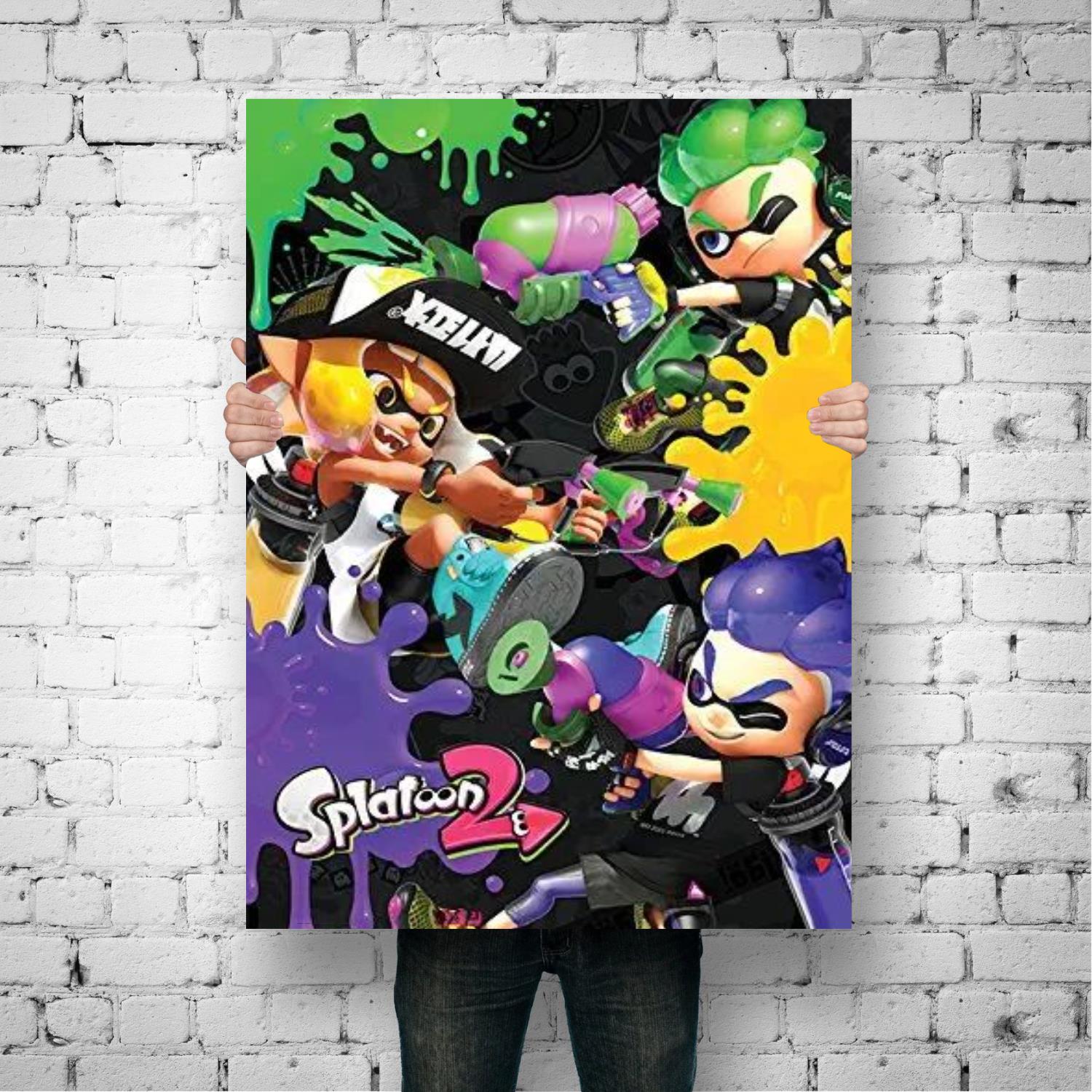Splatoon video games Wall Art Canvas Posters Decoration Art 24x36 Poster Personalized Gift Modern Family bedroom 2 - Splatoon Plush